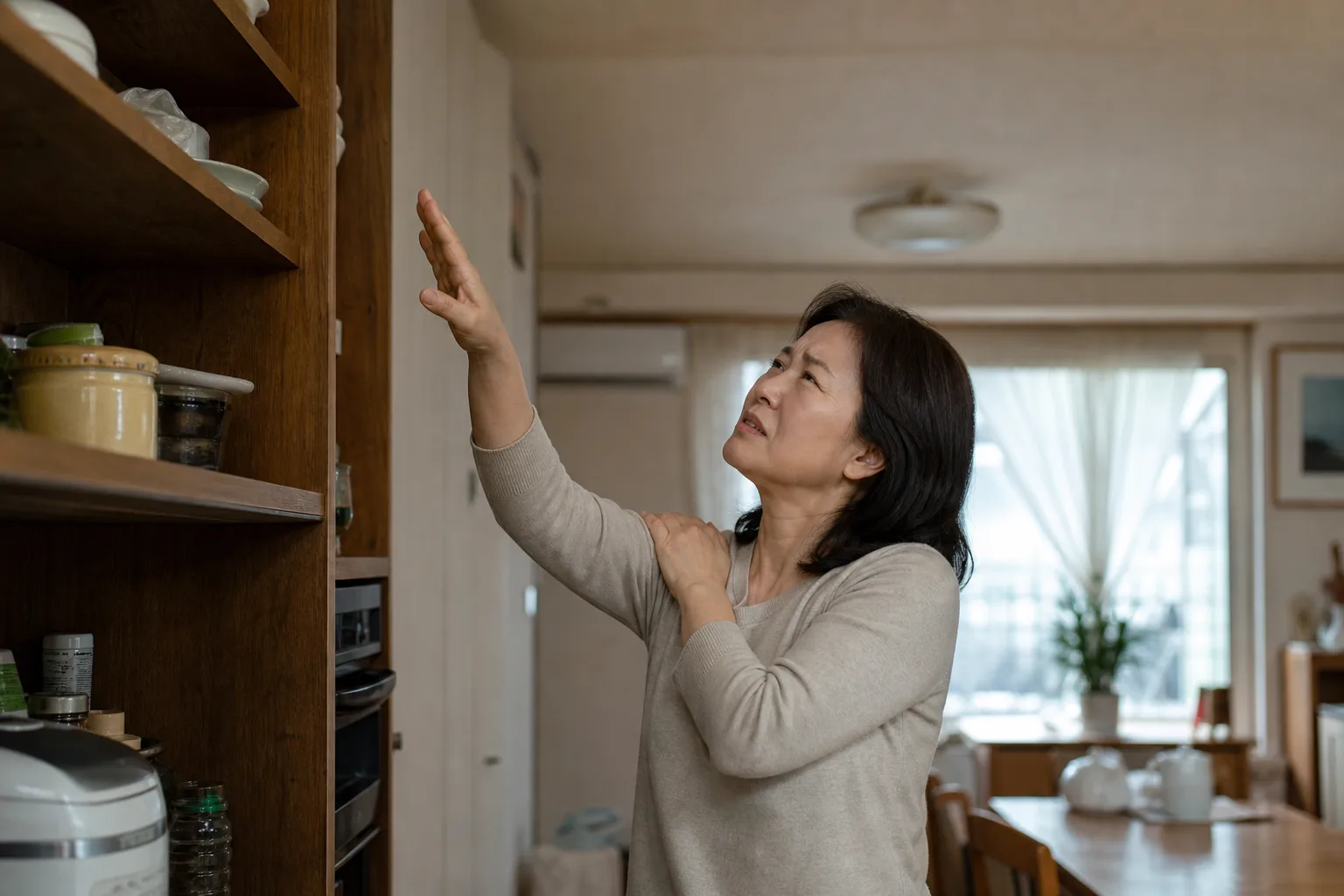 팔이 안 올라가고 밤이면 더 아픈 어깨 — 오십견, 참는다고 풀리지 않습니다