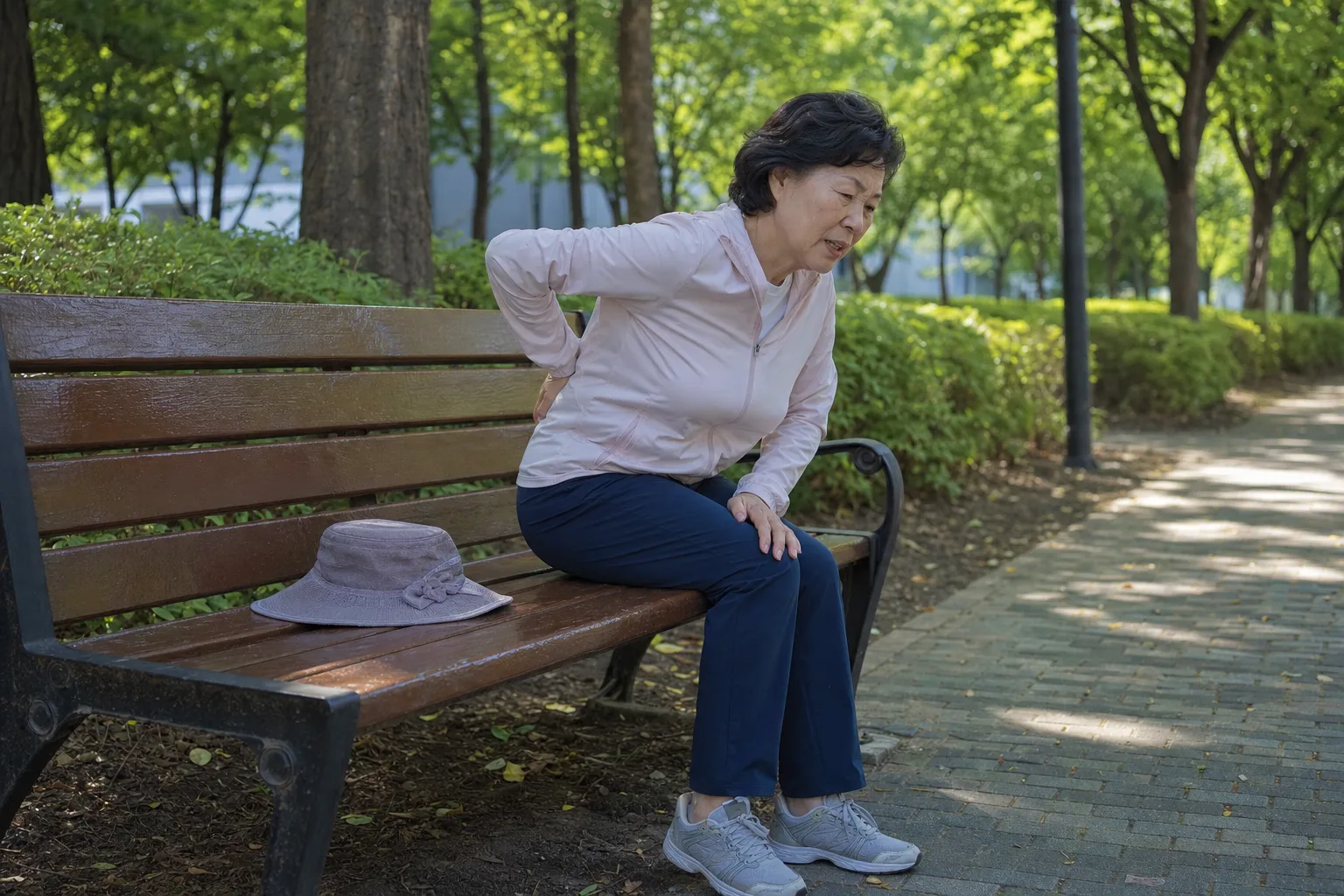 조금만 걸으면 쉬어야 하는 허리 — 나이 탓이 아니라 협착증일 수 있습니다